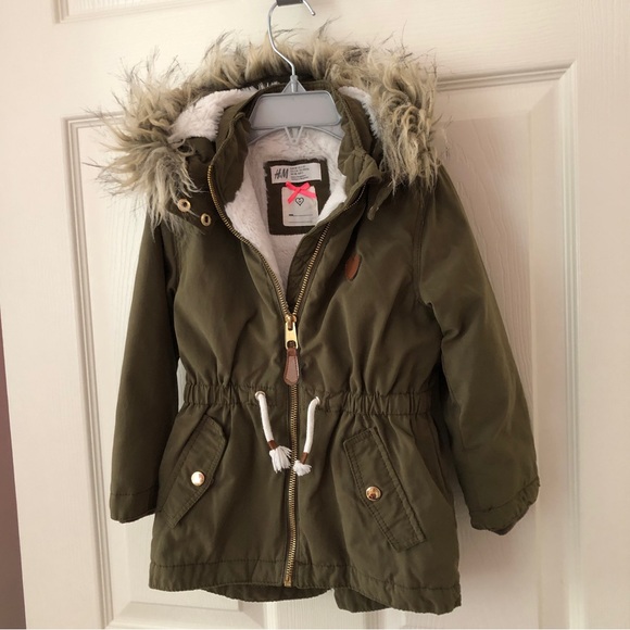 H&M Toddler Winter Jacket with Removable Hood - Picture 1 of 4
